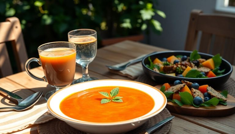 Soupe froide, café glacé, salade quinoa : 3 recettes anti-canicule qui sauvent un dîner