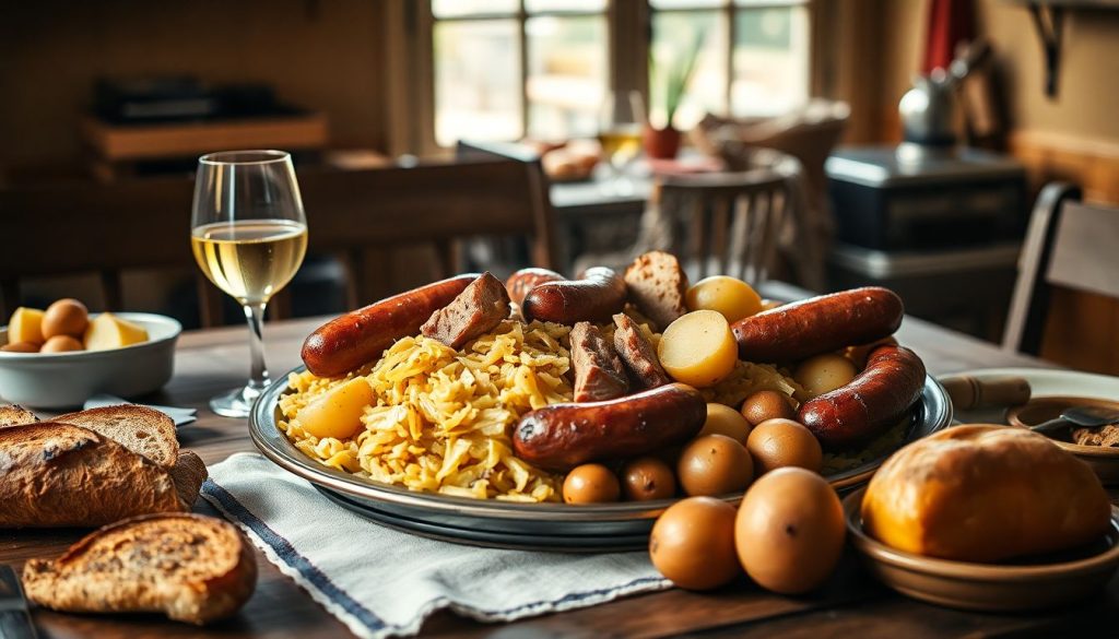 Cette choucroute mijote doucement… et embaume toute la maison