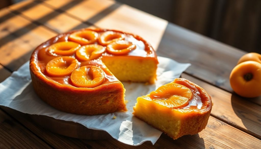 Le gâteau renversé aux abricots caramélisés qui fait fondre les grands comme les petits