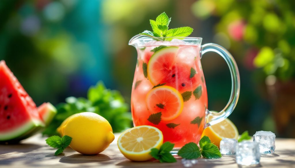 Oubliez les sodas : cette citronnade à la pastèque sans sucre ajouté est la boisson la plus rafraîchissante de l&rsquo;été