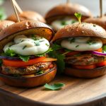 Mini-burgers d&rsquo;aubergine grillée : la recette d&rsquo;apéro végétal qui fait taire les plus grands carnivores
