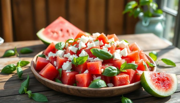 Salade pastèque, feta et basilic : la recette soleil qui met tout le monde de bonne humeur
