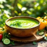 Gaspacho vert : la soupe froide qui sauve les légumes oubliés du potager