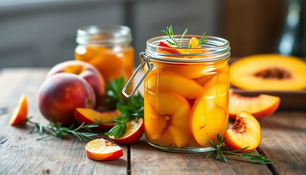 La pêche légèrement ferme transformée en condiment aigre-doux : la recette qui change tout
