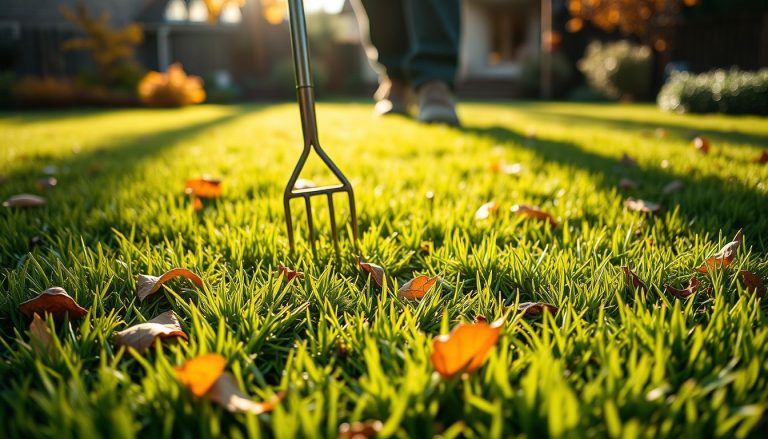 Pelouse en mi-septembre : le geste indispensable à faire maintenant pour sauver votre gazon avant l&rsquo;hiver