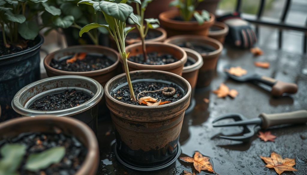 Vos pots restent détrempés après la pluie, les racines souffrent : comment améliorer le drainage avant l’hiver