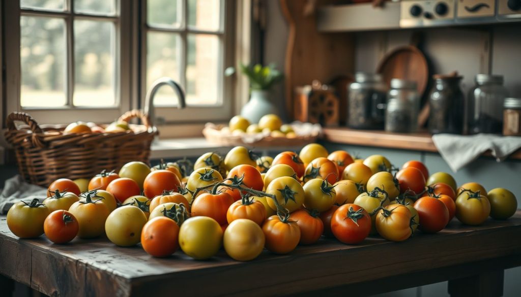 Tomates vertes en fin de saison : comment les faire mûrir à l&rsquo;intérieur sans les perdre